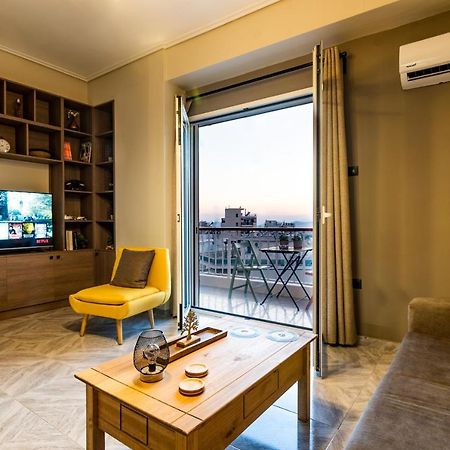 Vintage Apartment In Athens-Zografou Bagian luar foto